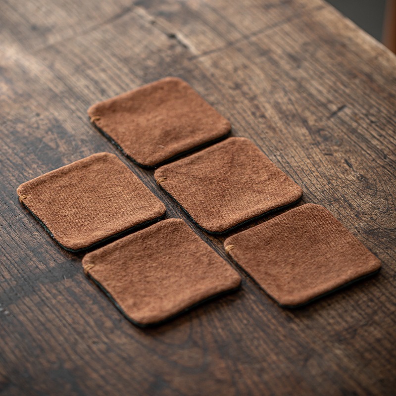 HandSewn TieDye Tea Mat HeatResistant NonSlip Coaster Pad 2