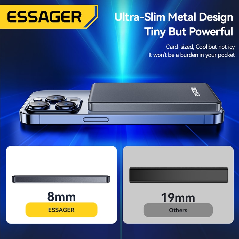 Magnetic Wireless Fast Charging Portable Power Bank for Devices