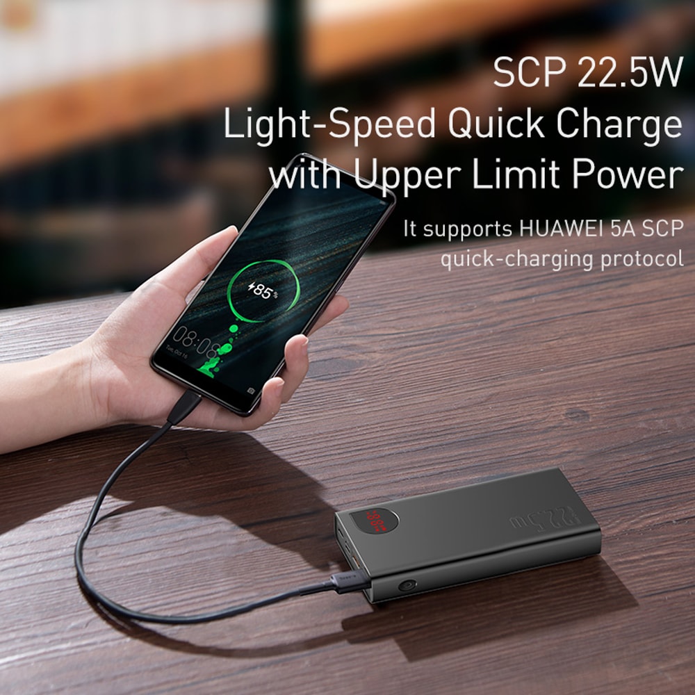 High Capacity Portable Power Bank PD Fast Charging USB C Charger