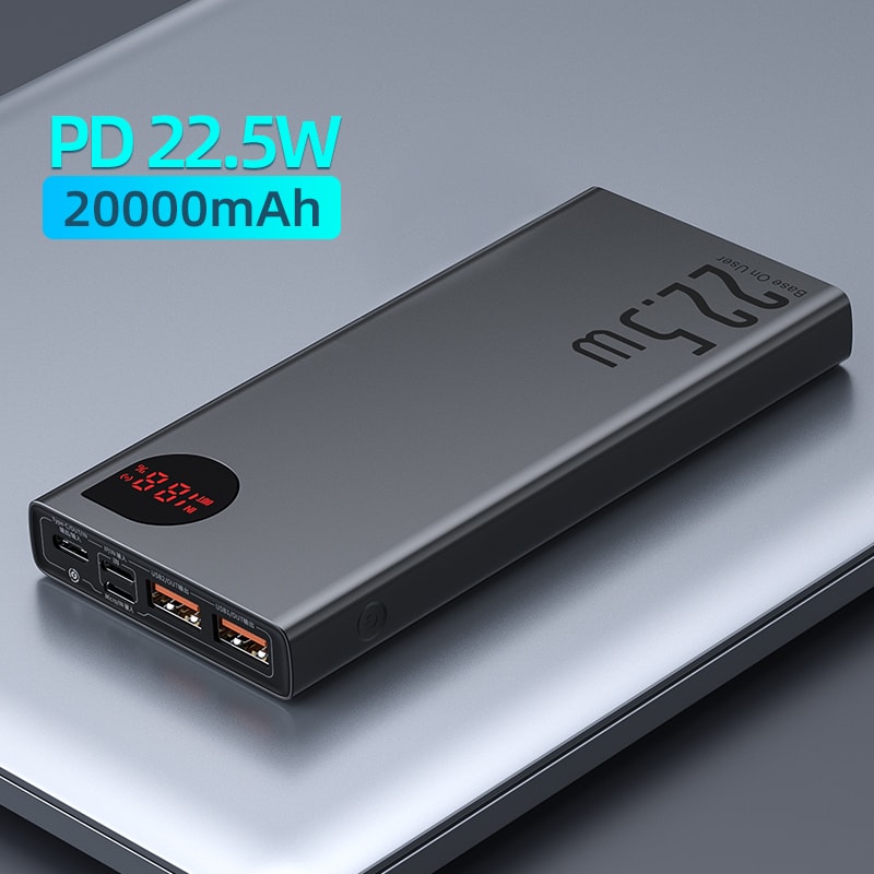 High Capacity Portable Power Bank PD Fast Charging USB C Charger
