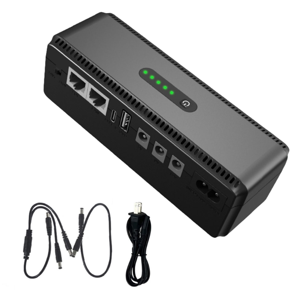 Mini UPS Battery Backup Power Supply Portable UPS Power Bank For Router CCTV 1