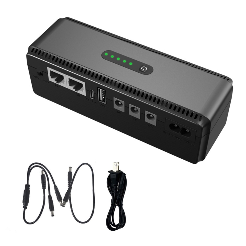 Mini UPS Battery Backup Power Supply Portable UPS Power Bank For Router CCTV 2