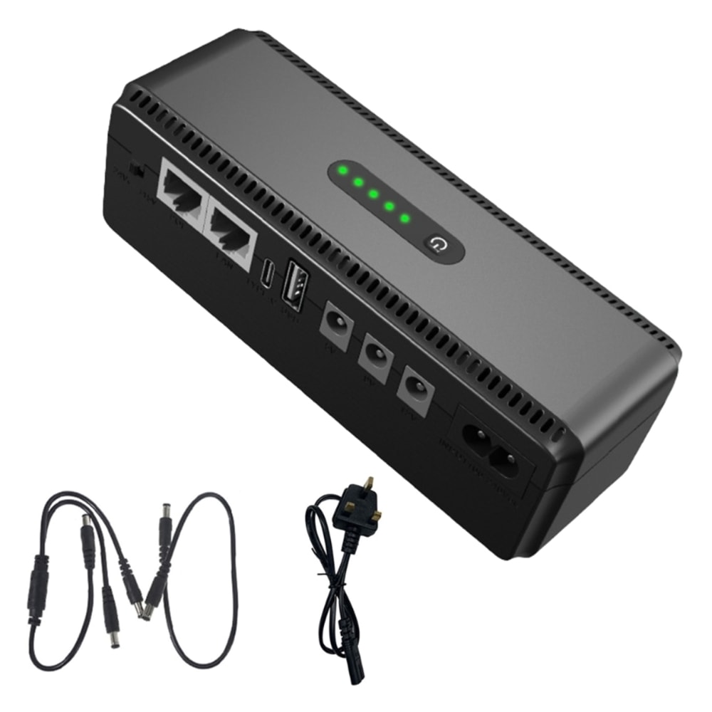 Mini UPS Battery Backup Power Supply Portable UPS Power Bank For Router CCTV 3