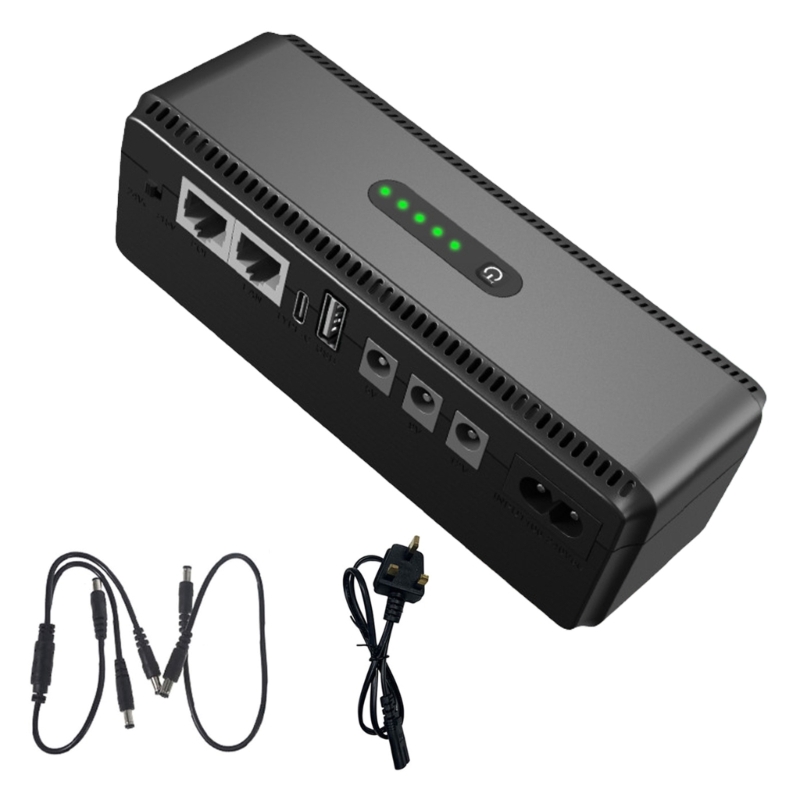 Mini UPS Battery Backup Power Supply Portable UPS Power Bank For Router CCTV 3
