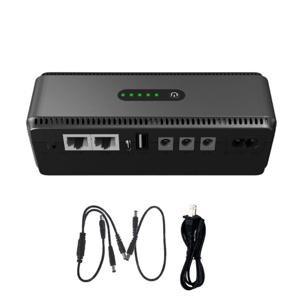 Mini UPS Battery Backup Power Supply Portable UPS Power Bank For Router CCTV 0