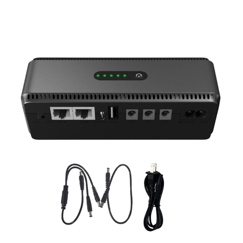 Mini UPS Battery Backup Power Supply Portable UPS Power Bank For Router CCTV 0