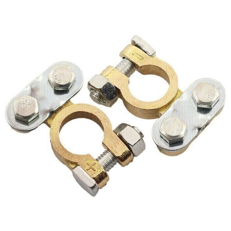 Heavy Duty Battery Terminal Connector Screw Type Clamps for Car & Van