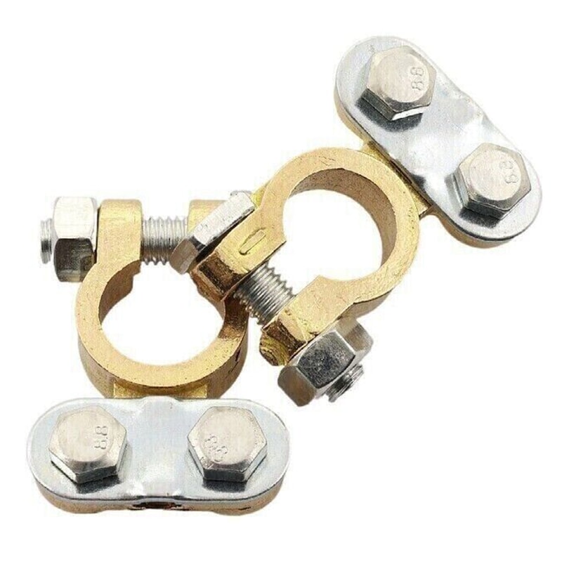 Heavy Duty Battery Terminal Connector Screw Type Clamps for Car & Van