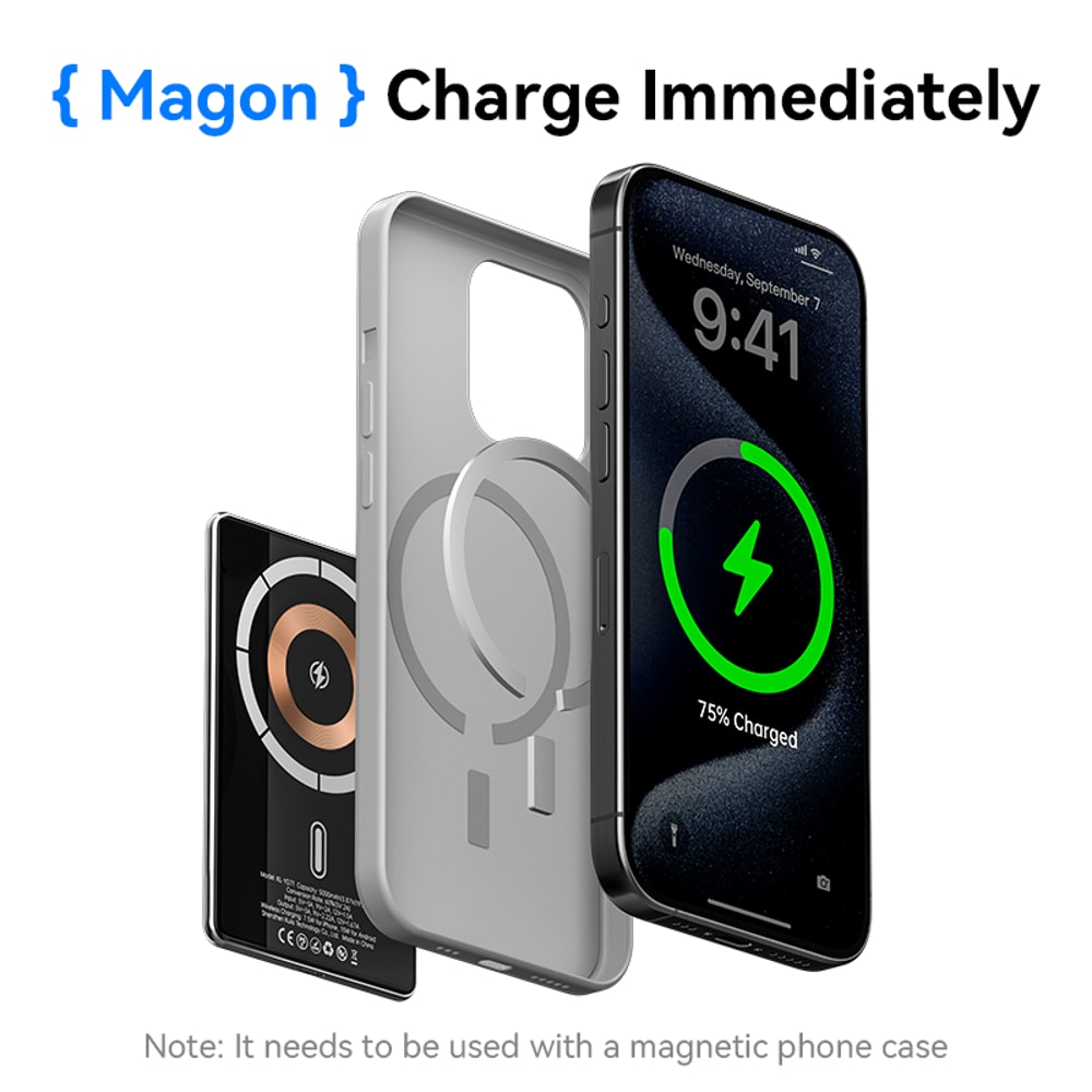 Magnetic Wireless Power Bank Fast Charger 3
