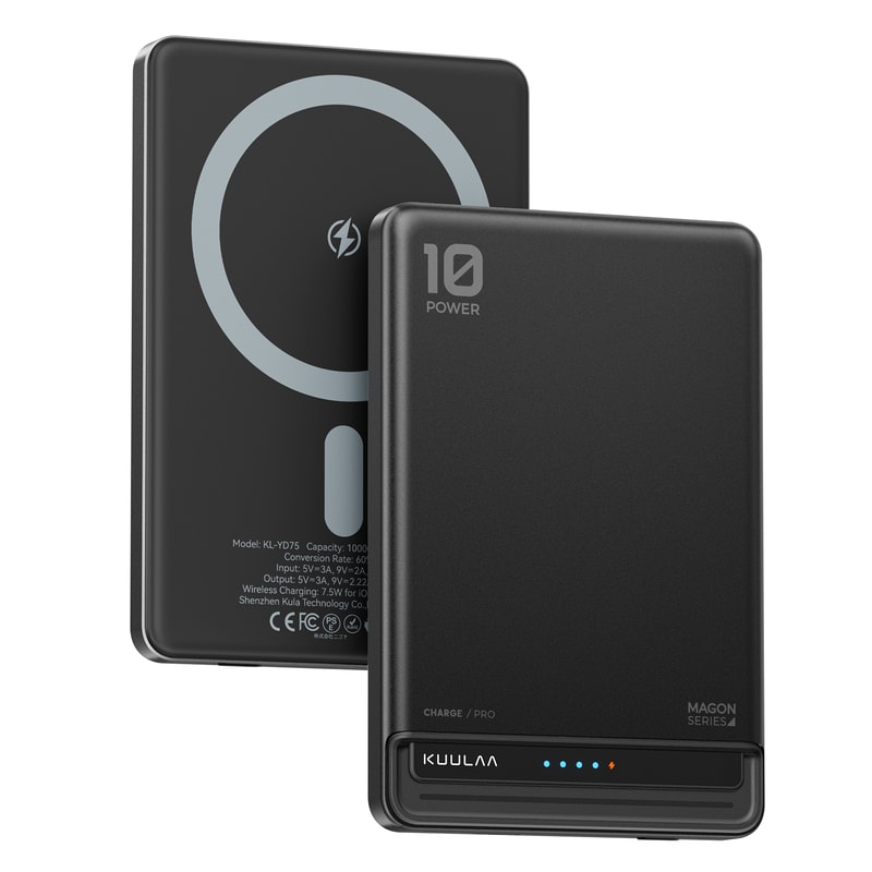 Magnetic Power Bank Portable Wireless Charger with Fast Charging