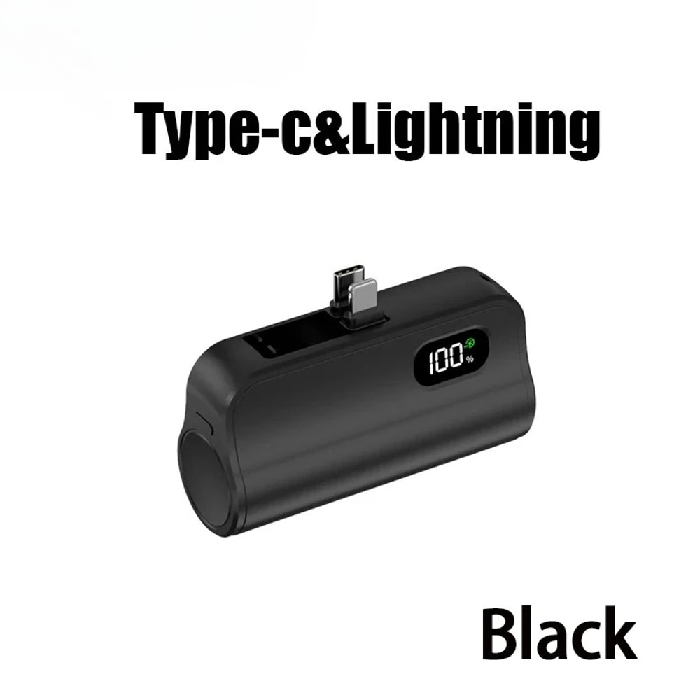 Mini Capsule Ultra High Power Wireless Fast Charging Power Bank 5