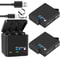 Premium GoPro Battery Triple Battery Charger Power Kit 4