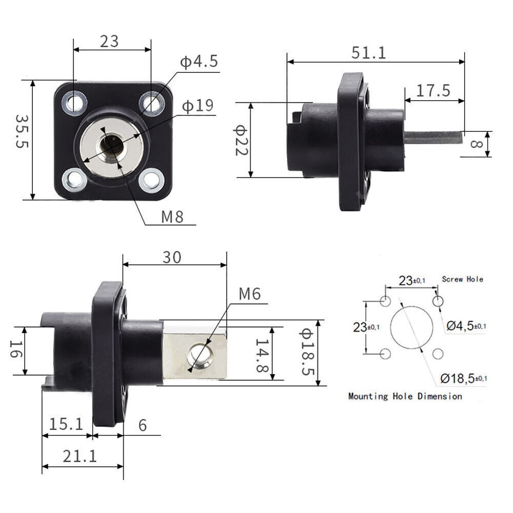 High Current All Copper Battery Terminal Connectors For Energy Storage Systems 4