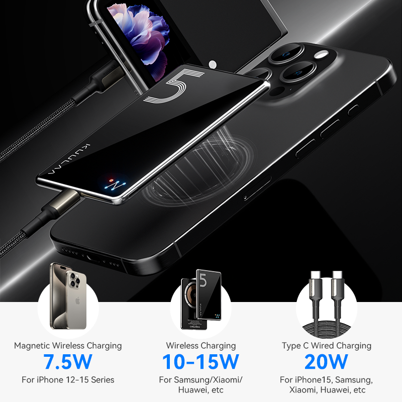 Magnetic Wireless Power Bank With Fast Charging 1