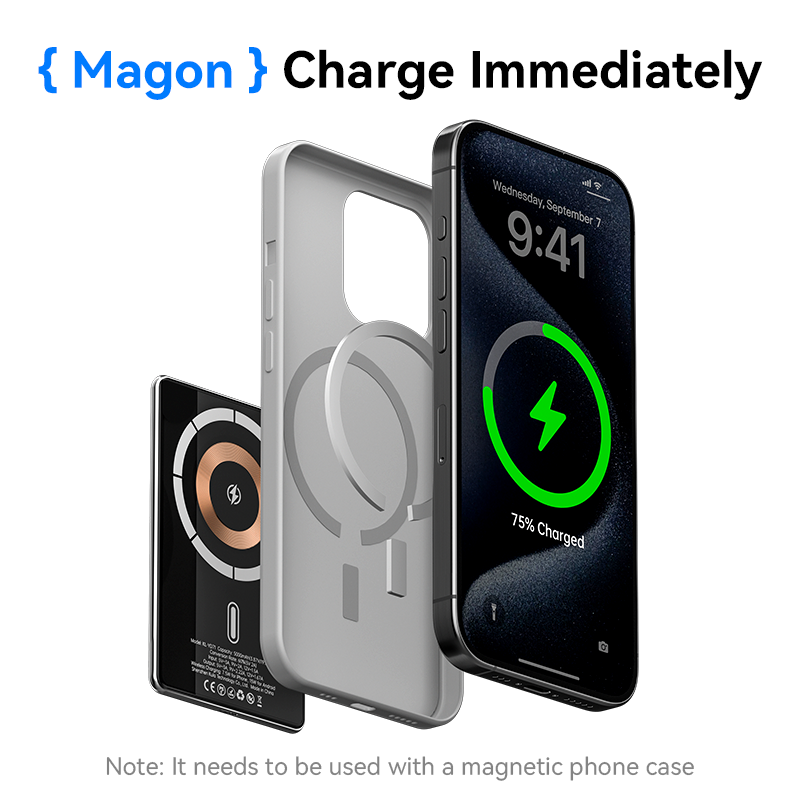 Magnetic Wireless Power Bank With Fast Charging 4