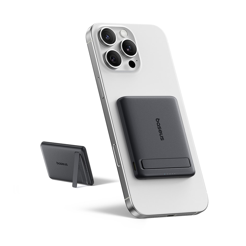 Magnetic Wireless Power Bank With Kickstand Fast Charging 8