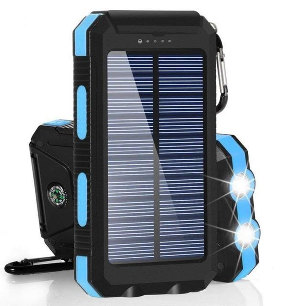 Solar Power Bank HighCapacity Portable Charger With LED Light 9