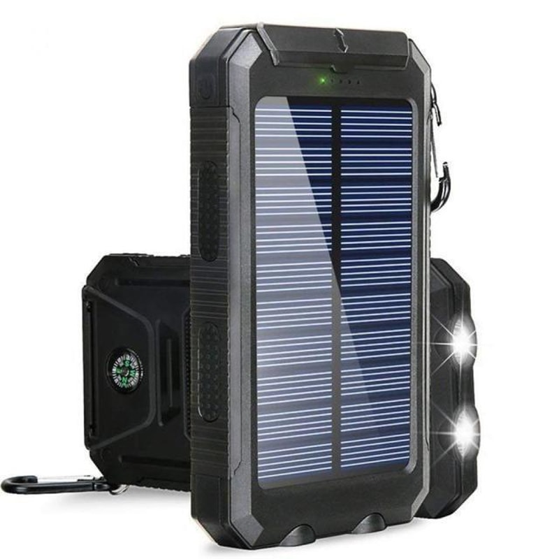 Solar Power Bank HighCapacity Portable Charger With LED Light 8