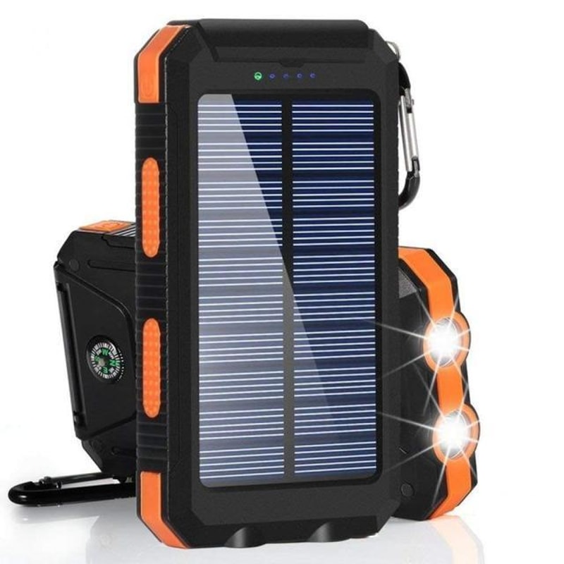Solar Power Bank HighCapacity Portable Charger With LED Light 6