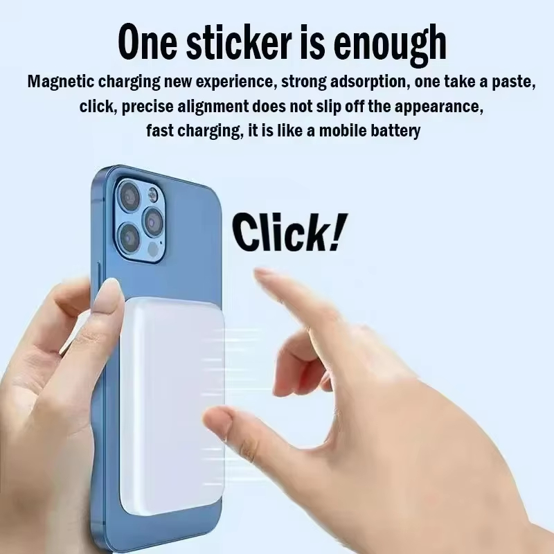 Magnetic Wireless Power Bank With PD Fast Charging Portable External Battery 3