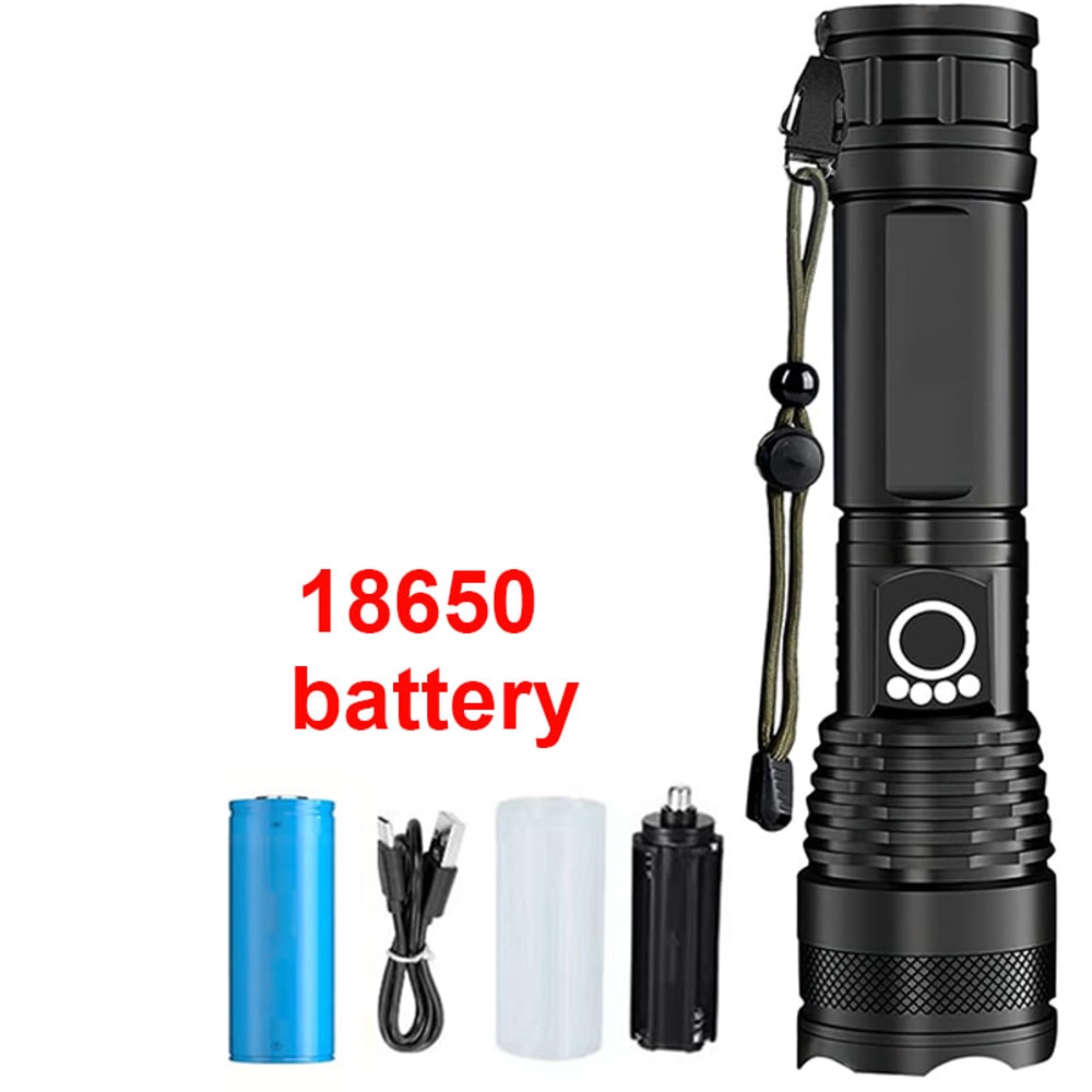 High Power Rechargeable LED Tactical Flashlight For Outdoor Camping Fishing 6
