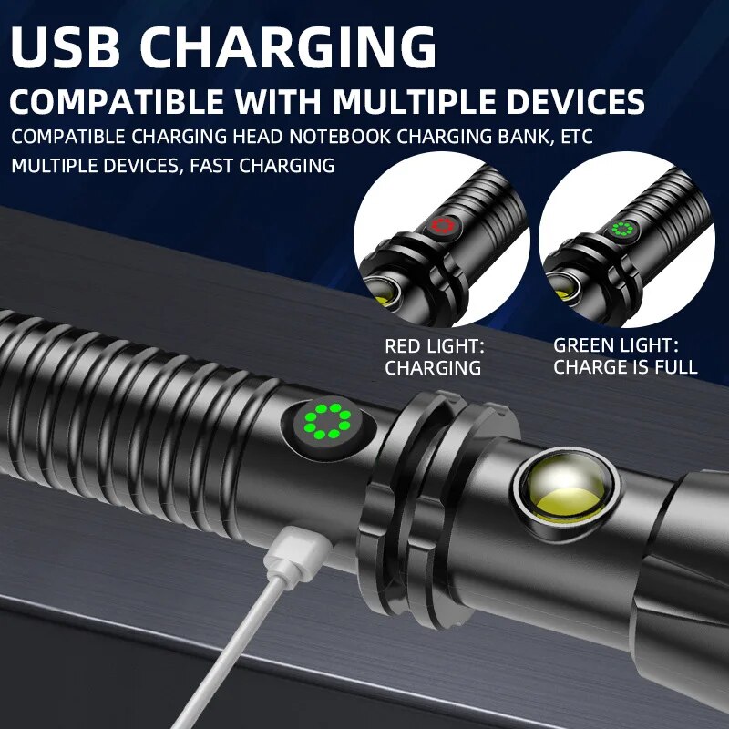 HighIntensity Retractable Wolf Tooth Lamp Rod For Outdoor Safety 4