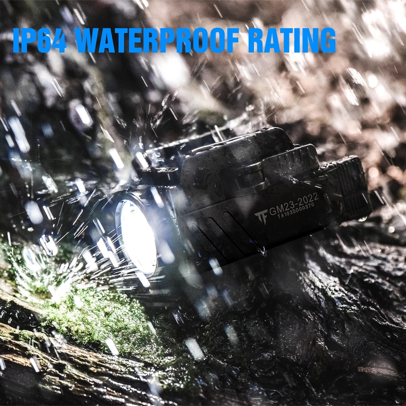 Rechargeable Tactical Rail Flashlight USB Weapon Light For Rails 5