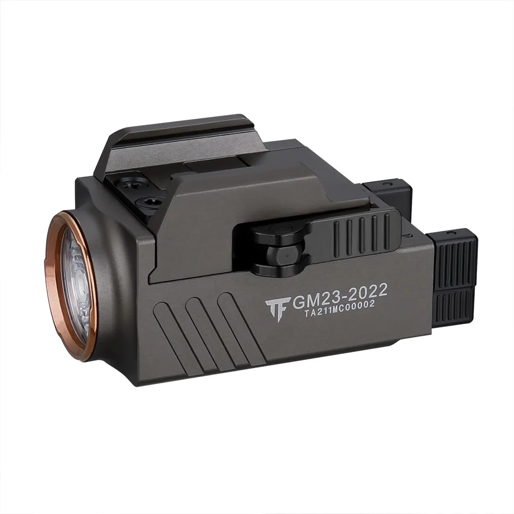 Rechargeable Tactical Rail Flashlight USB Weapon Light For Rails 7
