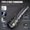 Ultimate Long Range Powerful LED Flashlight Emergency Flashlight with Built in Battery