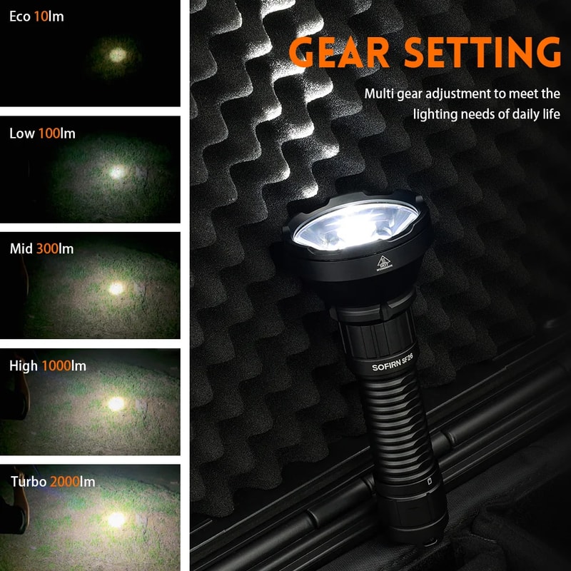 Ultra Bright Rechargeable Tactical Flashlight With Type C Power 3