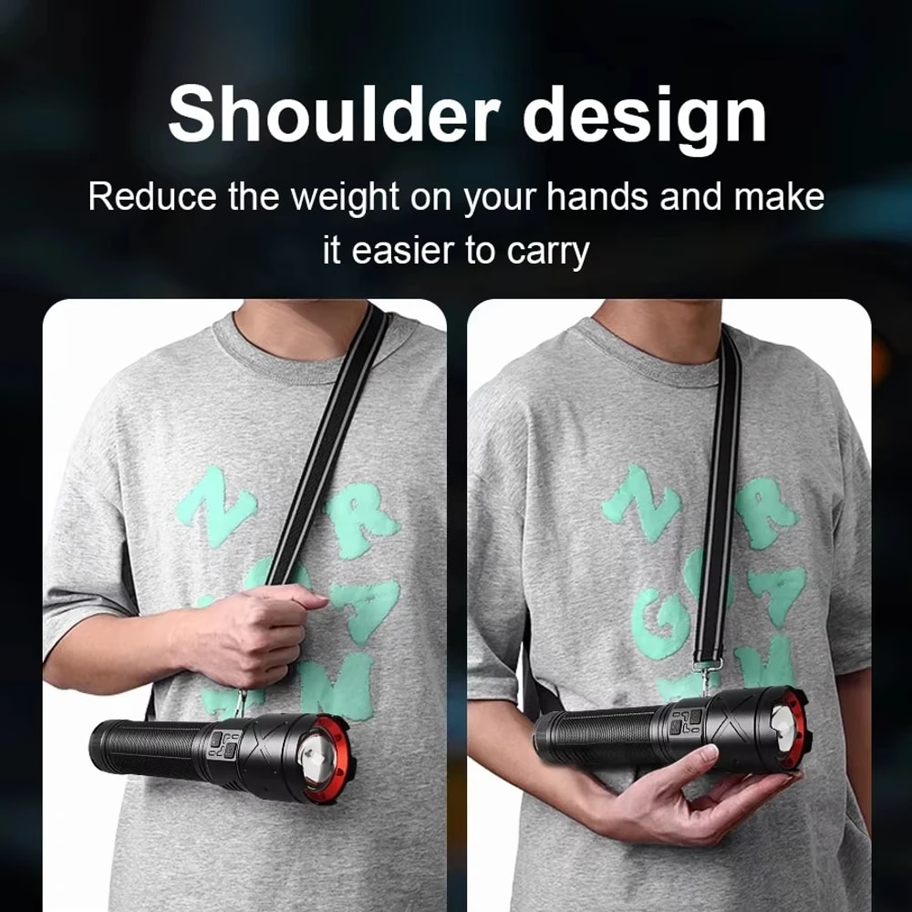 Ultra Bright USB Rechargeable Tactical Zoom Flashlight Super Portable Outdoor Light