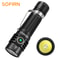Premium USB C Rechargeable EDC Flashlight With Torch TIR Optics Power Indicator 0