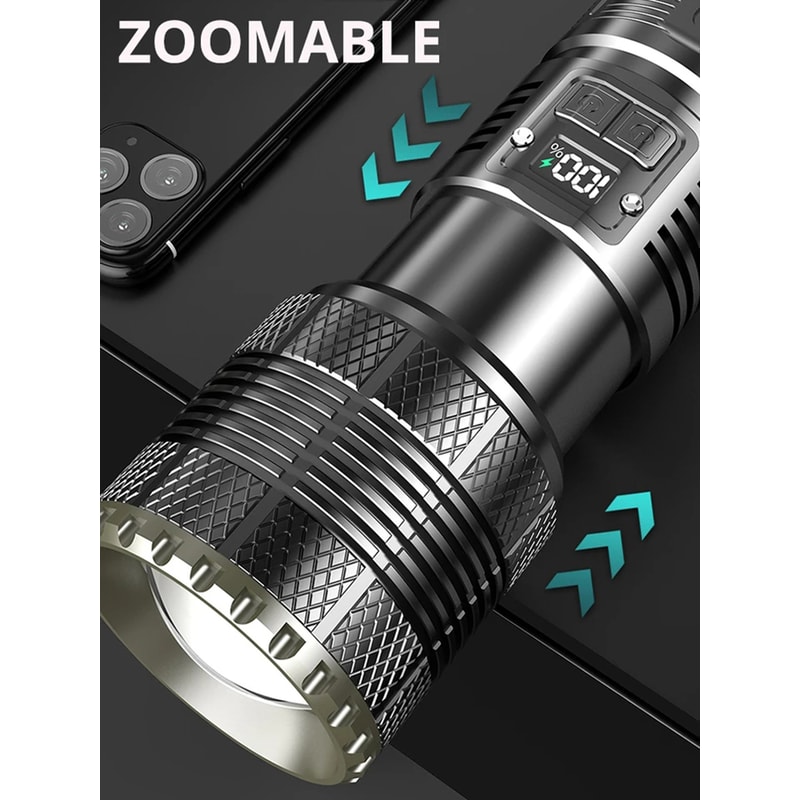 Ultra Bright LED Tactical Flashlight Long Range Spotlight