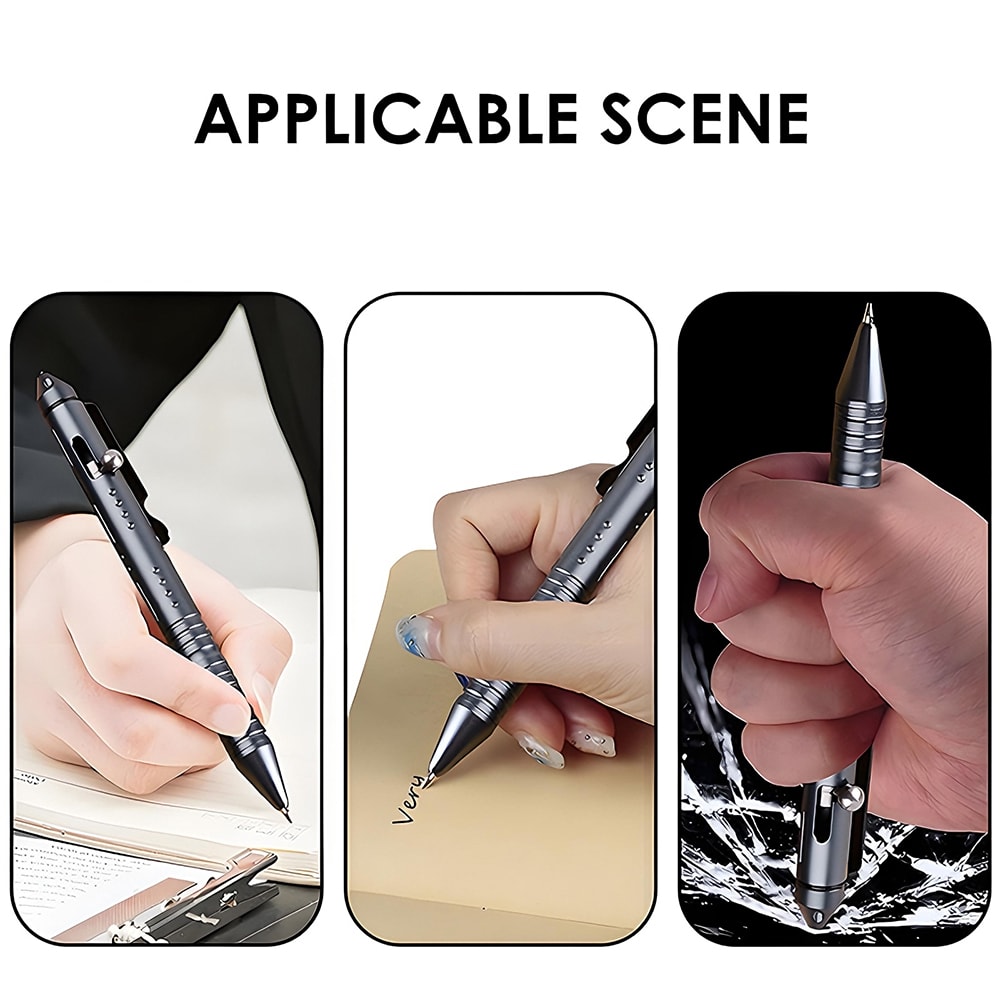 Premium Tactical Self Defense Pen Durable Aluminum Tactical Pen Everyday Ballpoint Writing Tool 5