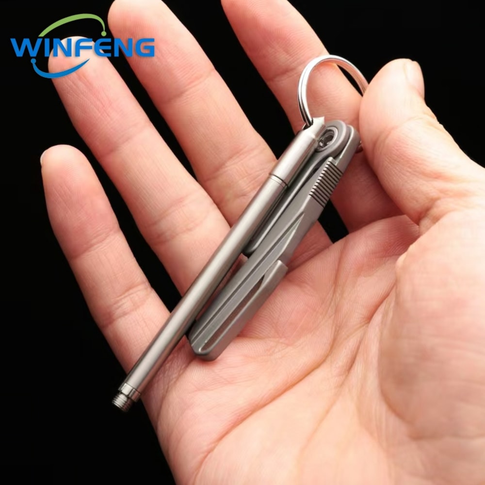 Titanium Everyday Carry Tactical Pen Self Defense Ballpoint With Emergency Glass Breaker 3