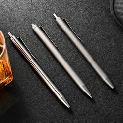 premium titanium tactical pen refillable everyday carry pen & edc tactical tool