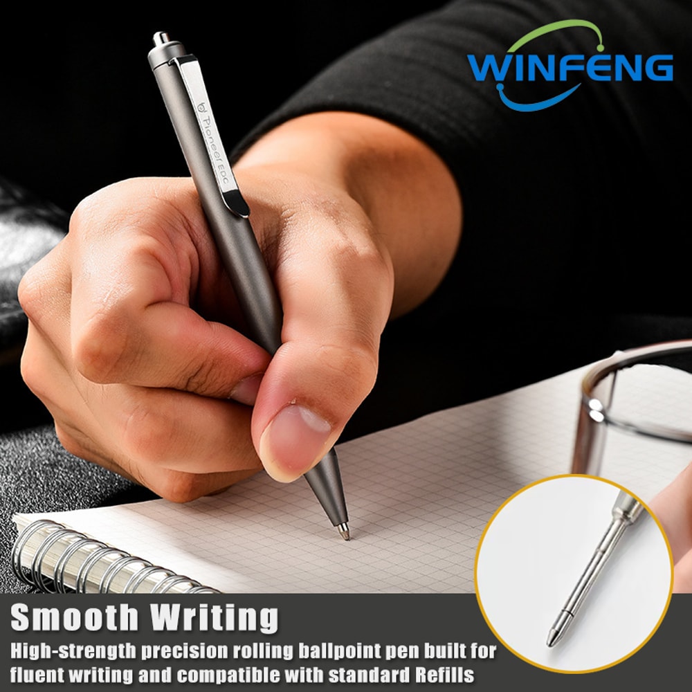 Premium Titanium Tactical Pen Refillable Everyday Carry Pen EDC Tactical Tool 1