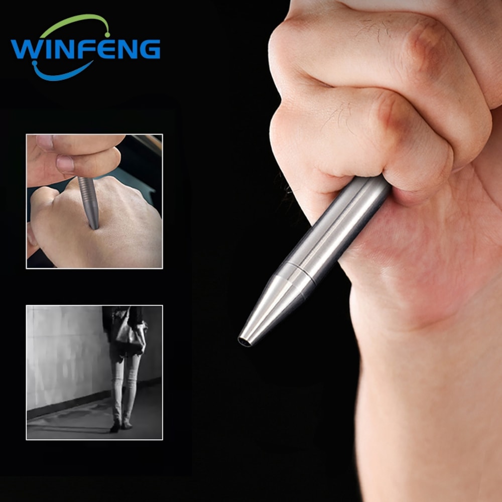 Premium Titanium Tactical Pen Refillable Everyday Carry Pen EDC Tactical Tool 2