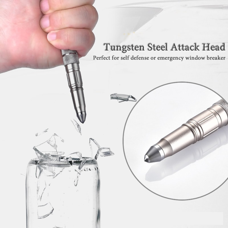 Tactical Pen & Self Defense Tool with Flashlight EDC Survival Gear