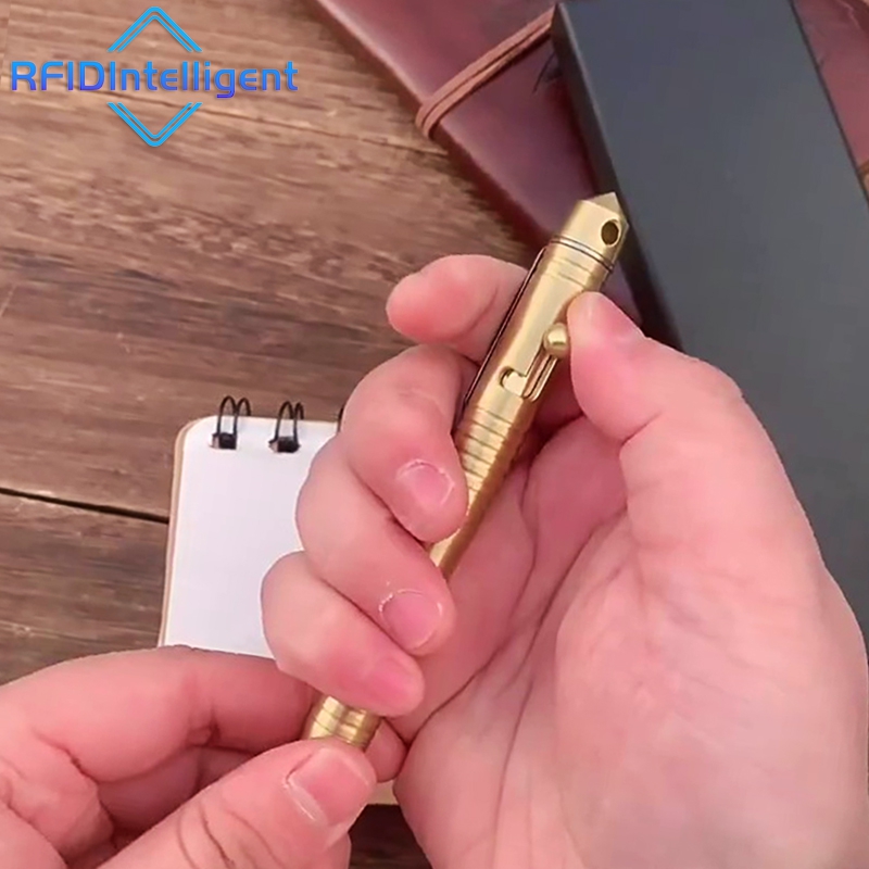 Brass Tactical Self Defense Pen With Window Breaker Survival Tools 5