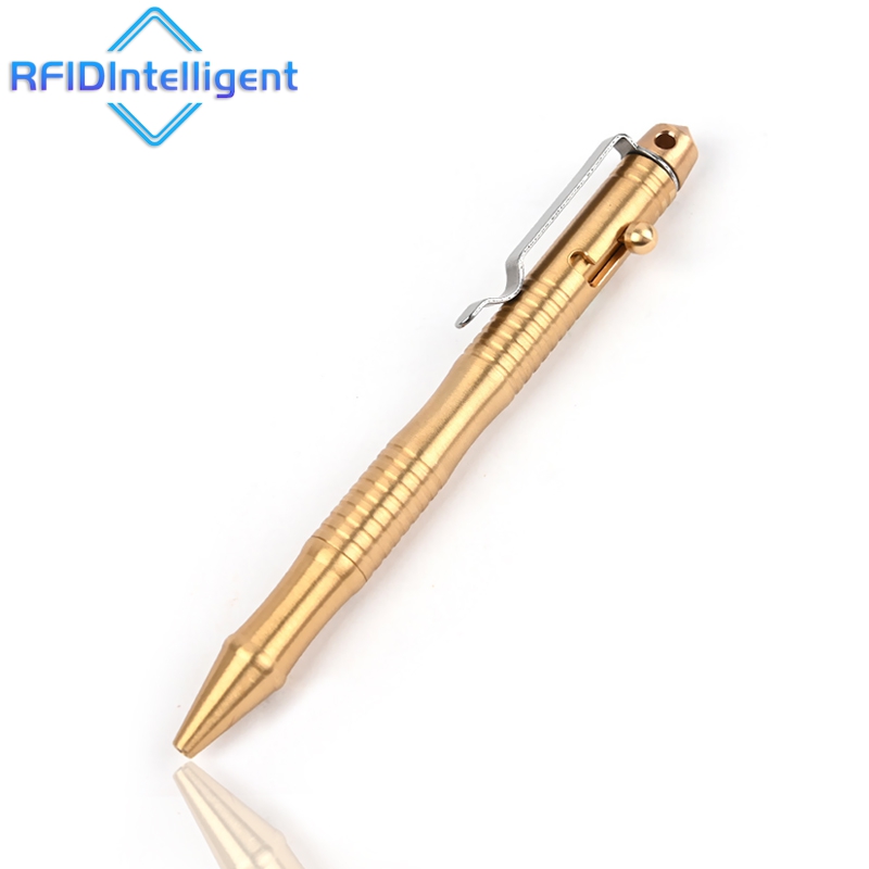 Brass Tactical Self Defense Pen With Window Breaker Survival Tools 7