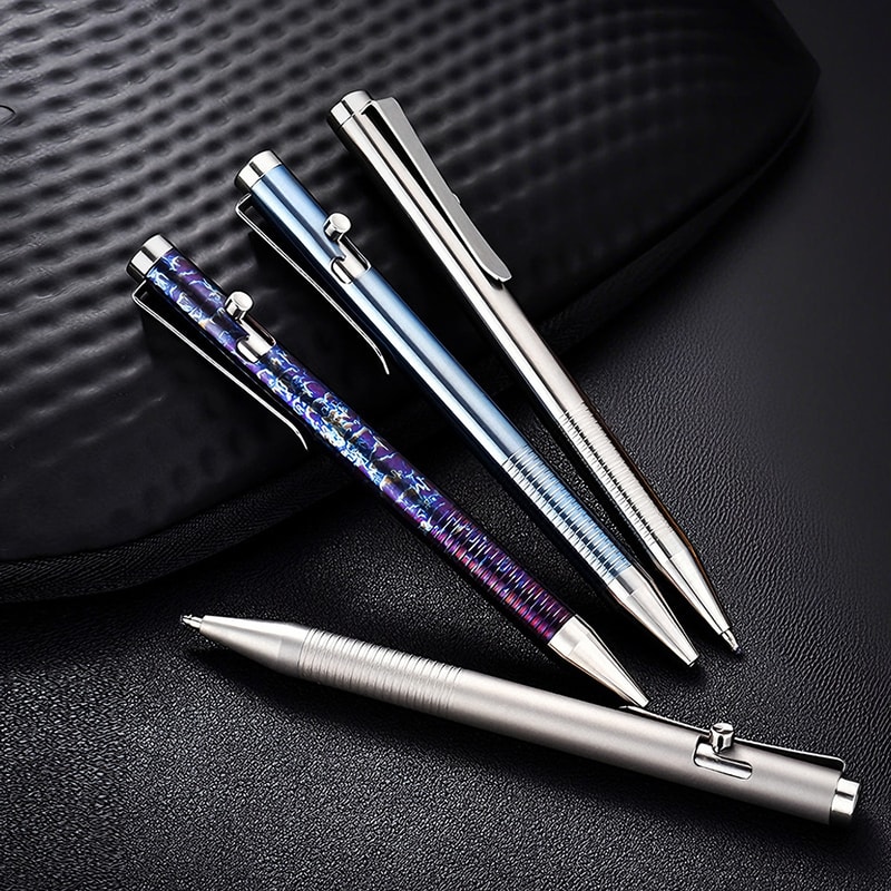 Titanium Tactical Ballpoint Pen Self Defense Emergency Tool 0