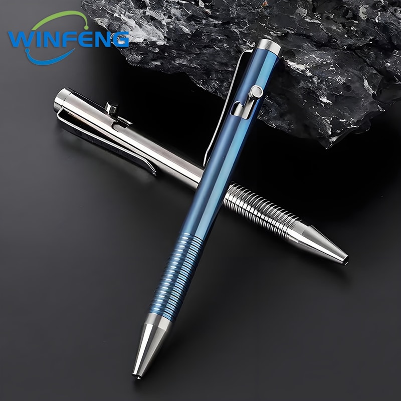 Titanium Tactical Ballpoint Pen Self Defense Emergency Tool 3
