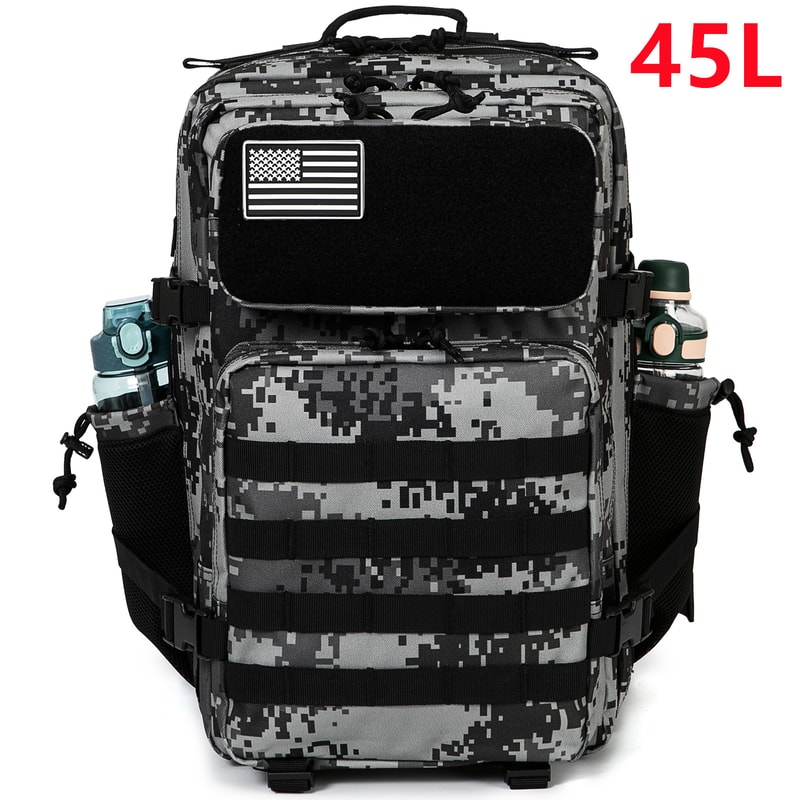Premium Tactical Backpack For Men Women Outdoor Rucksack With Dual Cup Holder 9