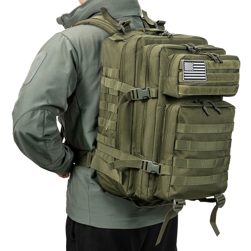 Tactical Outdoor Rucksack Large Capacity Hiking Camping Gear Backpack 3