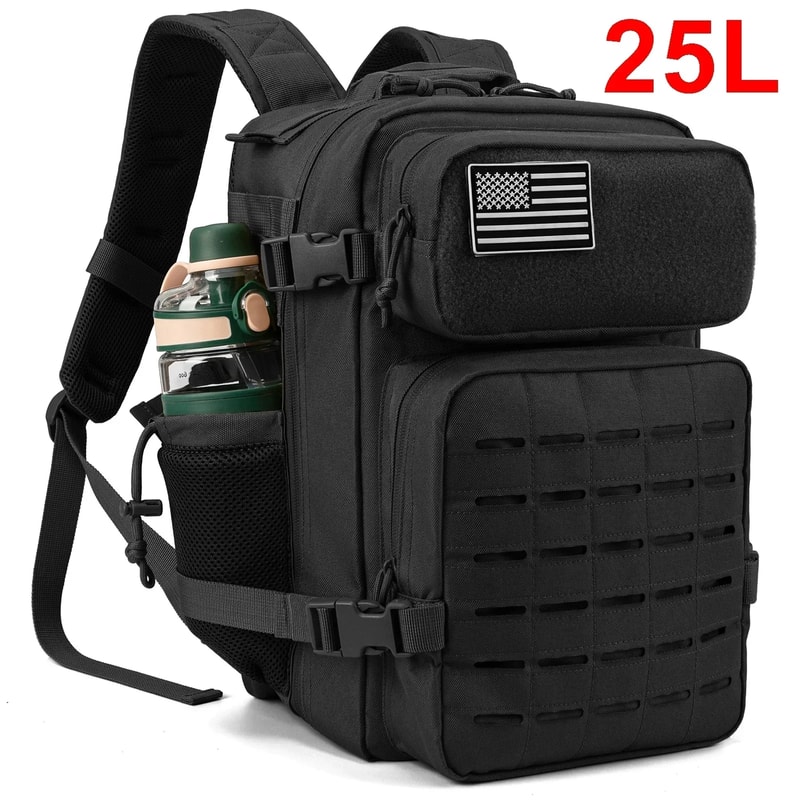 Premium Tactical Backpack Laser Cut Backpack Outdoor Hiking Daypack Rugged EDC Rucksack 7