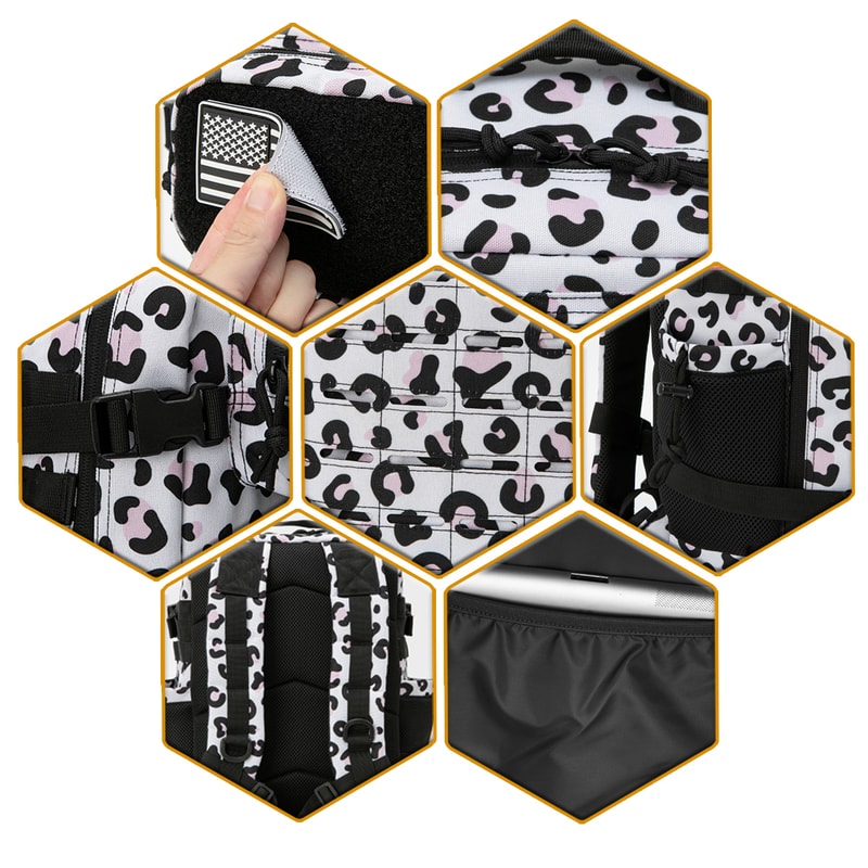 Tactical Backpack Durable Survival Daypack Bug Out Bag For Hiking EDC 4