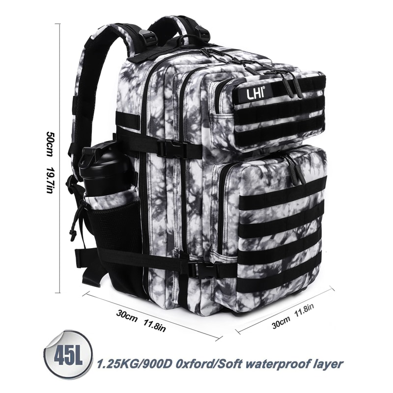 Tactical Backpack Outdoor Hiking Gym Bag With Bottle Holder 2