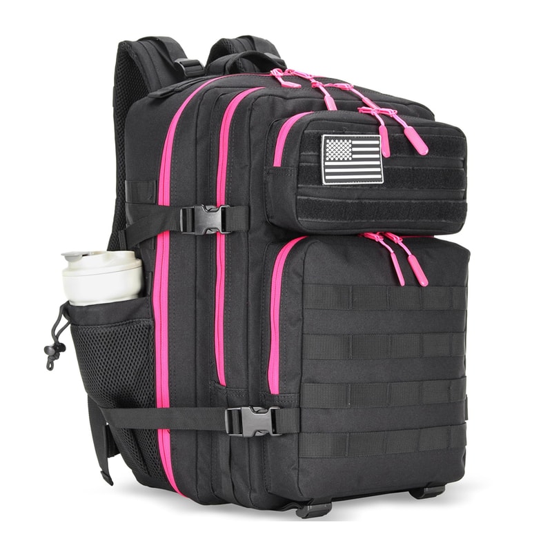 Tactical Backpack Outdoor Hiking Gym Bag With Bottle Holder 10