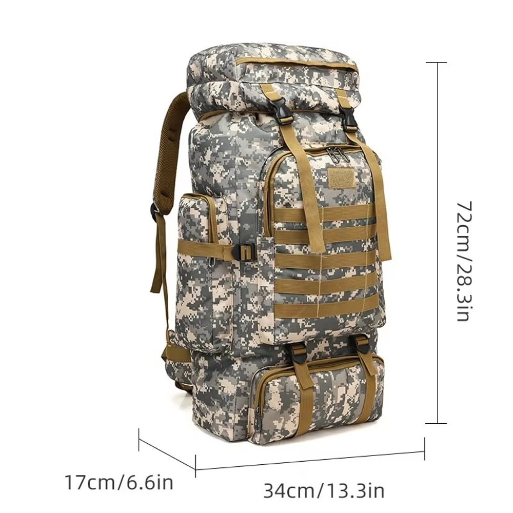 Tactical Camouflage Backpack For Men Large Waterproof Hiking Travel Bag 3